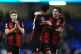 Bournemouth's James Hill and llya Zabarnyi celebrate followi
