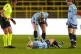 Manchester City's Alex Greenwood (centre) reacts after going