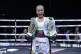Natasha Jonas celebrates winning the ICF and WBC World Welte