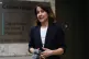 Work and Pensions Secretary Liz Kendall speaking to the medi