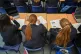 Students studying in class at Royal High School Bath, Septem
