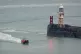 A group of people are brought in to Dover, Kent, by the RNLI