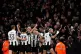 Newcastle United's Anthony Gordon (fourth right) celebrates 