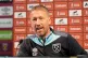 New West Ham United manager Graham Potter during a press con
