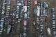 A view of confiscated small boats and outboard motors used t