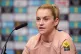 England's Alessia Russo during a press conference at Wembley