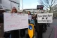 Protesters outside Lord's Cricket Ground in London demonstra