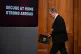 Prime Minister Sir Keir Starmer leaves after delivering a st