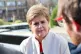 Former Scottish first minister Nicola Sturgeon speaking to m
