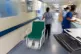 A general view of staff on an NHS hospital ward at Ealing Ho