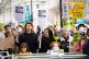 Protesters on Whitehall in London, as Chancellor of the Exch