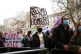 Protesters on Whitehall in London, as Chancellor of the Exch