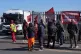 Members of Unite on the picket line in Tyseley, Birmingham, 