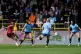 Manchester United's Celin Bizet Ildhusoy (left) scores her s