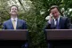 The Prime Minister David Cameron (right) and then Deputy Pri