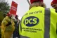 Members of the Public and Commercial Services union (PCS) on