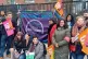 Diane Abbott joins a NEU picket line at the start of the six