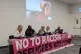 Clare Moseley (first left), Weyman Bennett (second left), Ma