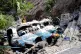 Rescue workers look for the victims and wounded passengers f