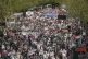 People take part in a pro-Palestine march in central London 