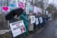 People take part in an anti-abortion protest, organised by 4