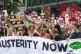 For the many: A People’s Assembly demonstration against au
