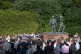 Crowds gather in Aberdeen's Hazlehead Park, where a service 