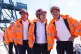 (Left to right) Anas Sarwar, Keir Starmer and Ed Miliband at
