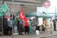 GOING STRONG: A lively RMT picket in Penzance, west Cornwall