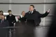 Leader of Plaid Cymru, Rhun ap Iorwerth, makes a speech on t