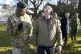 Secretary of State for Defence Grant Shapps, speaks to Chief