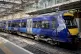 A ScotRail train waiting at the platform at Edinburgh's Wave