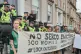 Living Rent activists protest against Serco's evictions of m