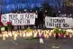 A vigil outside the gates of Derwentside, a new women’s de