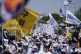 Members of The Korea Medical Association attend at a rally a