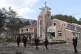 South Korean military investigators examine the site where a