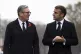 French President Emmanuel Macron (right) and British Prime M