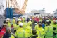 SELLING LABOUR: Labour leader Keir Starmer talks to workers 