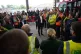 Labour leader Keir Starmer speaks with workers during a visi