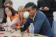 Prime Minister Rishi Sunak speaking to members of the media 