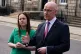 Kate Forbes and newly appointed First Minister of Scotland J