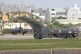Taiwanese air ground troop vehicle moves past an airplane at