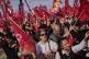 People shout slogans during a rally called by Republican Peo