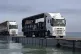 Trucks loaded with humanitarian aid from the United Arab Emi
