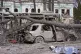 The city center in the aftermath of the Russia's missile att