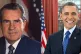 Richard Nixon (left) and (right) Barack Obama