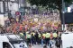 Counter protesters ahead of an anti-immigration protest in W
