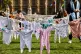 Baby vests, symbolising children killed by the Israeli army 