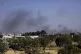 Black smoke raises following airstrikes on Sanaa, Yemen, Jan