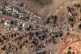 General view of Zamzam refugee camp and market buildings aft